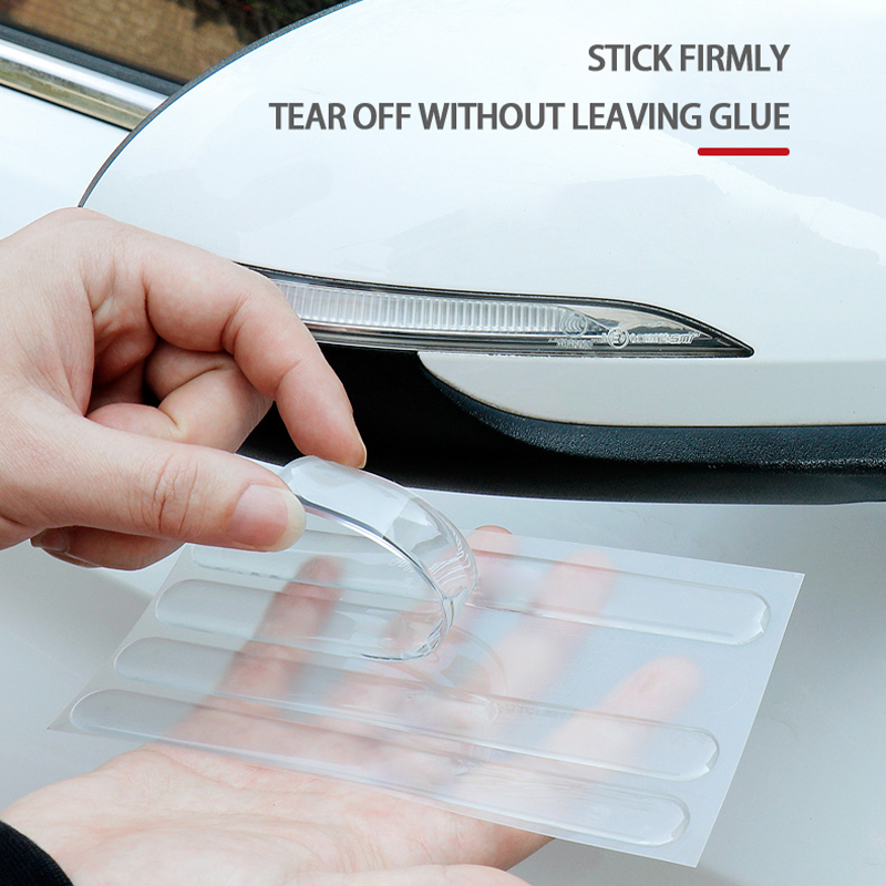 Car Door Edge Guard - 車のドアエッジ透明傷防止保護ストリップバンパースカッフプレートバーリアビューミラー衝突防止プロテクターステッカー