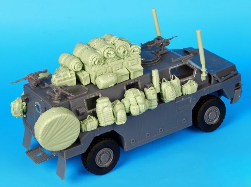 Car Accessories Australia - 1/35 スケール ダイキャスト樹脂モデル組み立てキット オーストラリア ブッシュマスター アクセサリーセット