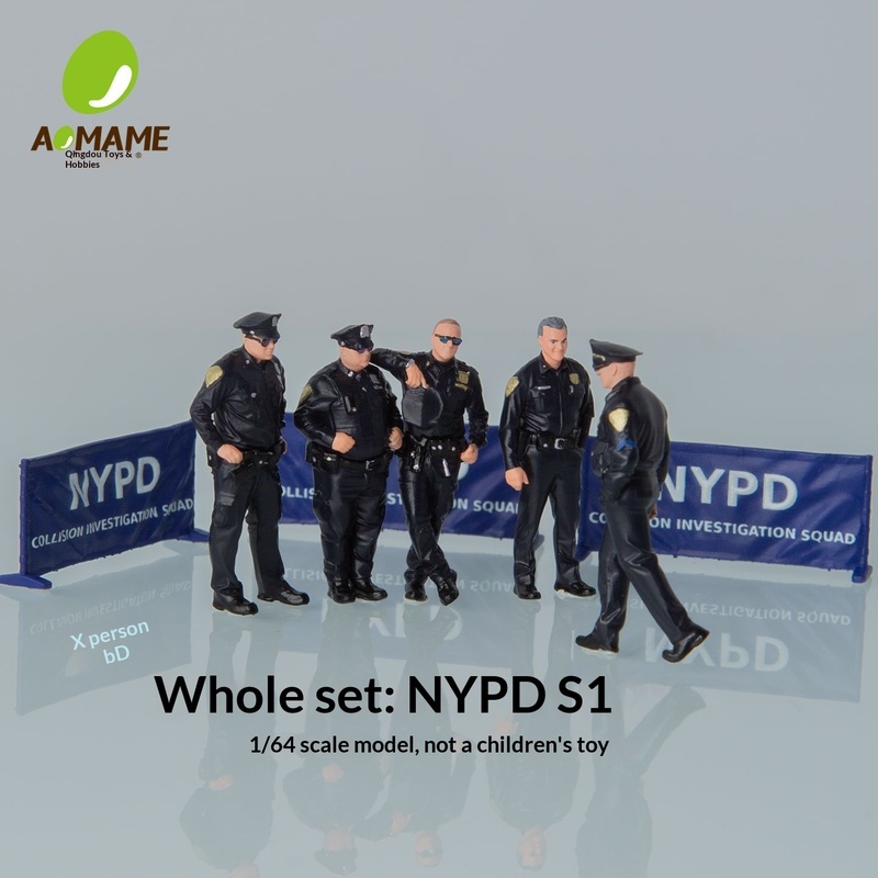 Car Accessories York - グリーンビーンモデル Nypd ニューヨーク警察 1:64 アメリカンミニシーンフィギュア完成品カーアクセサリーシミュレーションデスクトップコレクタブル