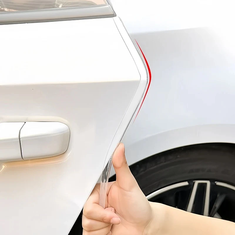 Car Door Edge Guard - 3/5 メートルマルチカラーカードアエッジ PVC スクラッチプロテクターストリップ車の衝突防止シールストリップドアアンチスクラッチ透明ストリップ