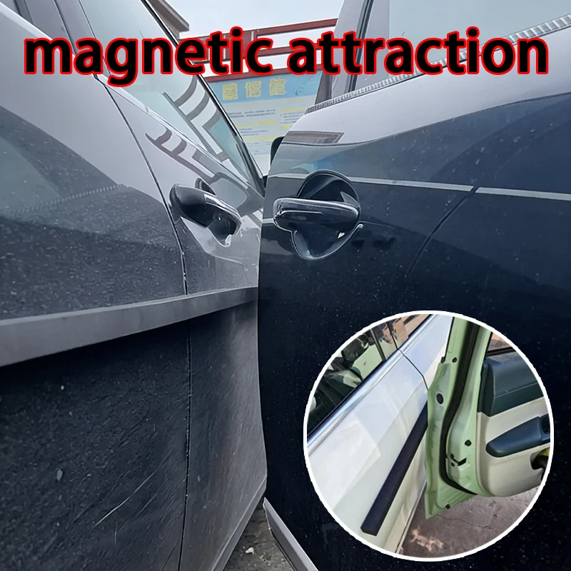 Car Door Edge Guard - ドア開閉時の磁気衝突防止ストリップ保護クッションフォーム 30cmまたは50cm 磁気式車ドアエッジガードストリップ