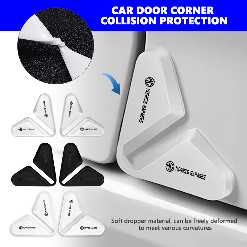 Car Door Edge Guard - MG車ロゴ入りドアエッジコーナーガードバッファトリムステッカー保護アクセサリー HS ZS GS 3 5