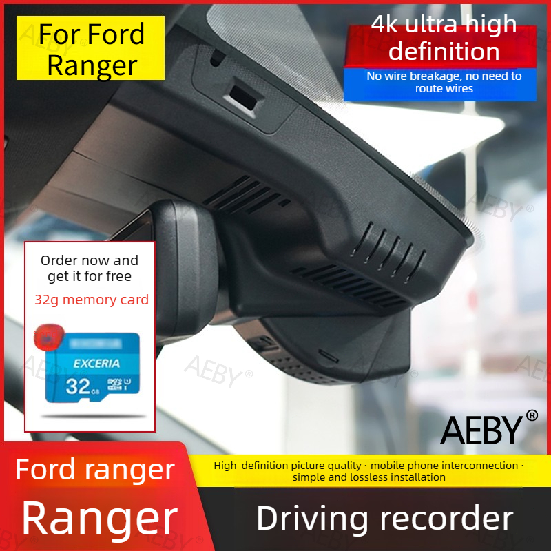 Car Accessories For Night Driving - フォードレンジャー2022-2026用ドライブレコーダー前後デュアルレンズナイトビジョン、前後デュアルカメラ、カーアクセサリー