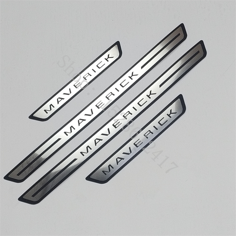 Car Door Edge Guard - フォードマーベリック 2022 〜 2025 ステンレス車のドアシルプロテクターしきい値車のドアガードステッカーアクセサリードアエッジガード