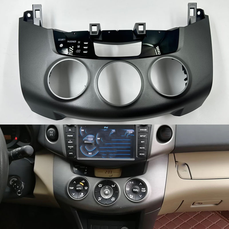 Car Accessories Exterior - コントロールパネルシェル AC ヒーターコントロールフェイスカバートリムベゼルトヨタ RAV4 2009-2013 車内交換アクセサリー