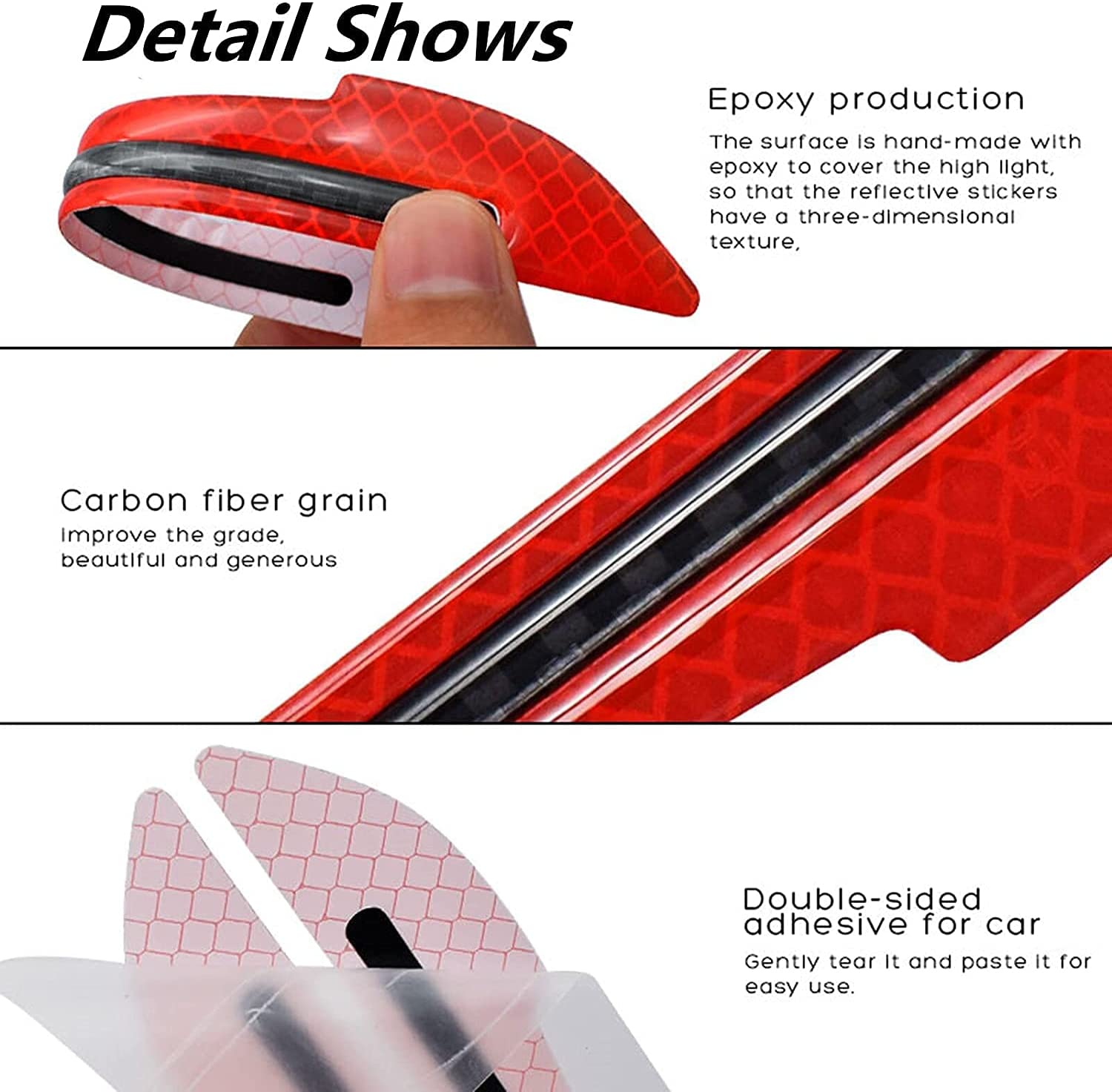 保護ミラー,2個,反射,夜間運転用,安全ドア警告,テール反射 - Car Accessories For Night Driving のレビューと価格