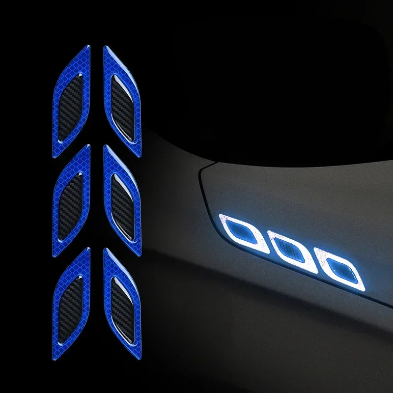 6 ピース/セット車の反射ステッカー傷防止安全警告ステッカー - Car Accessories Exterior のレビューと価格
