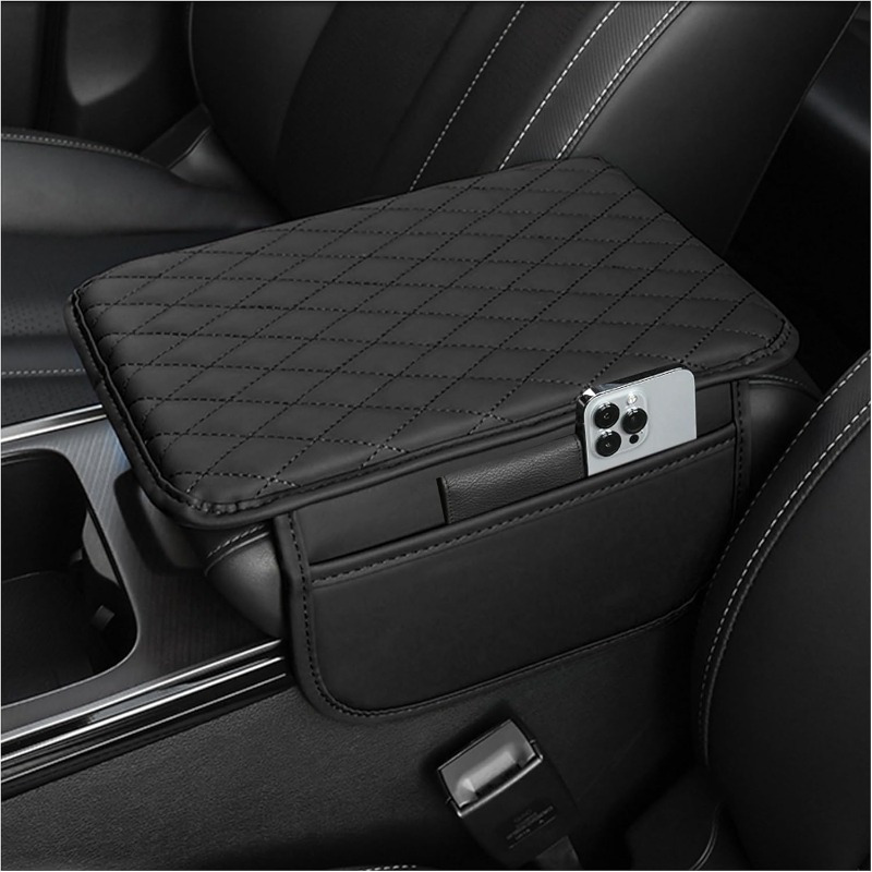 カーセンターコンソールカバー、収納バッグ2個付き、ユニバーサ - Car Accessories Exterior のレビューと価格
