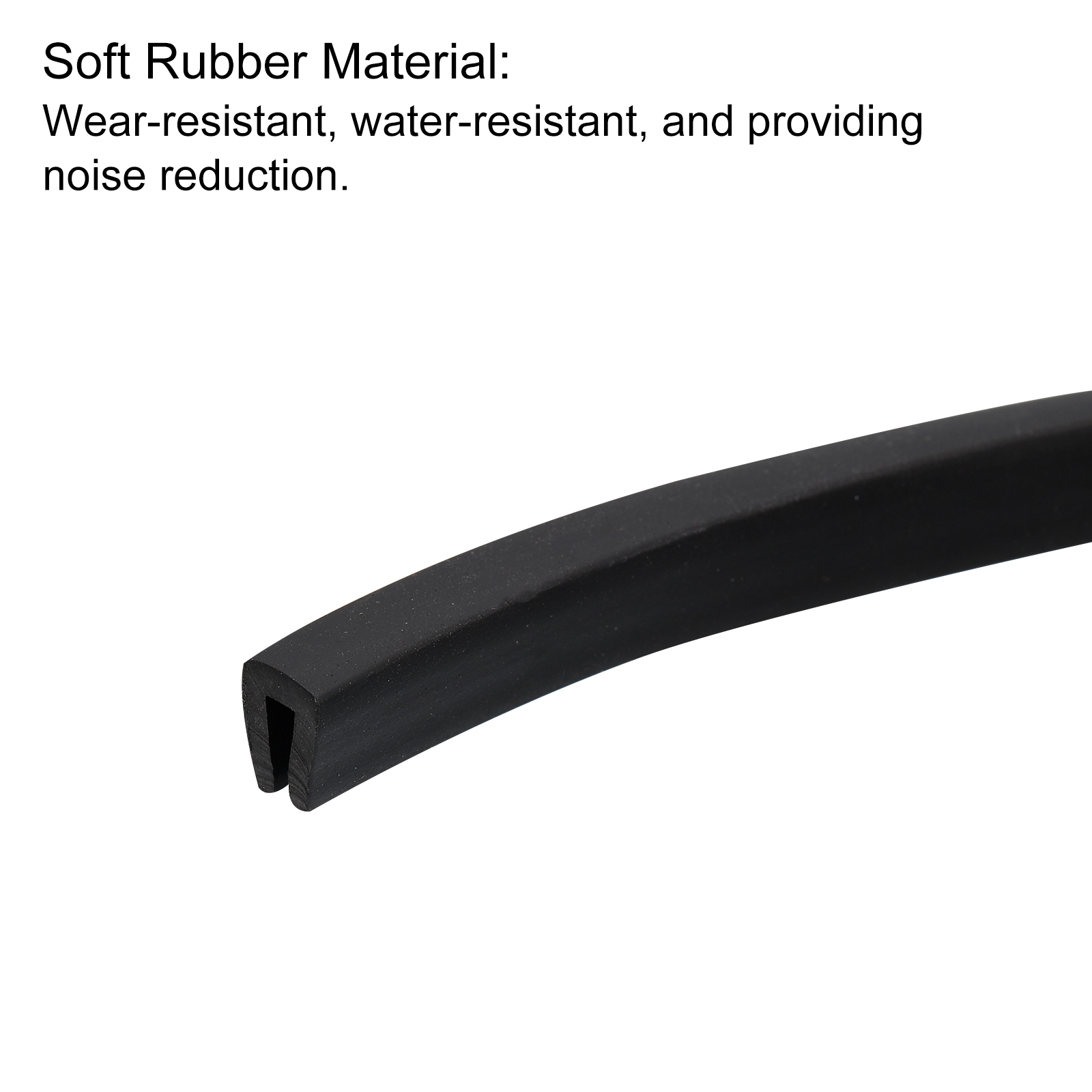 Uxcell 1.5/2.5/3.5m ブラック U チャン - Car Door Edge Guard のレビューと価格