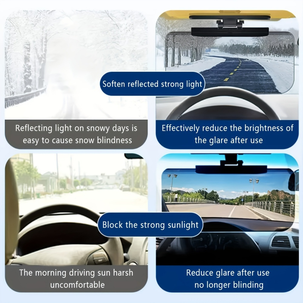 車のサンバイザー ゴーグル 運転手の目の保護 昼夜視力 運転 - Car Accessories For Night Driving のレビューと価格