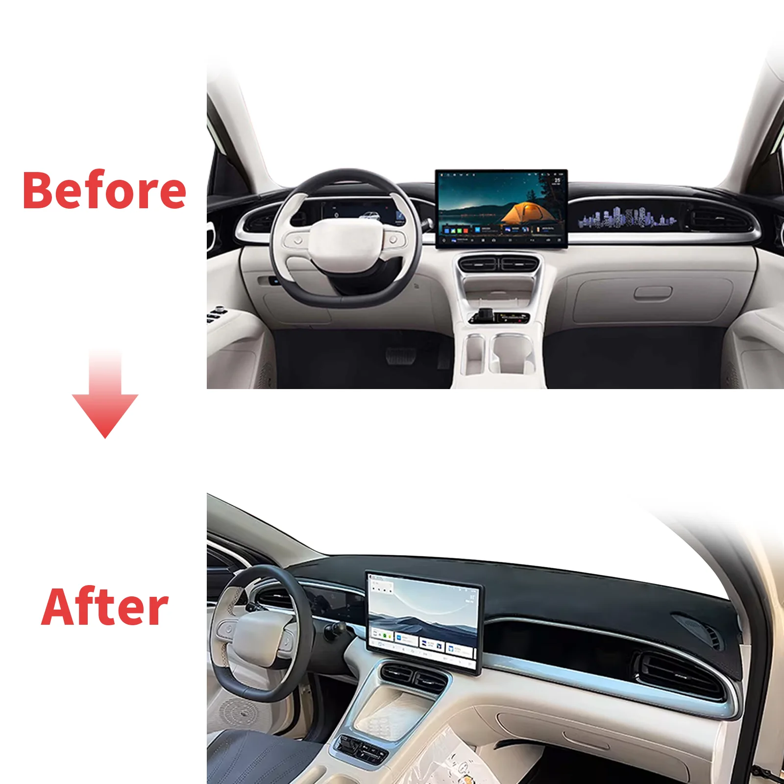 吉利 EX2 プロトン eMas 5 に適した反射防止車のダ - Car Anti-Slip Dashboard Mat のレビューと価格