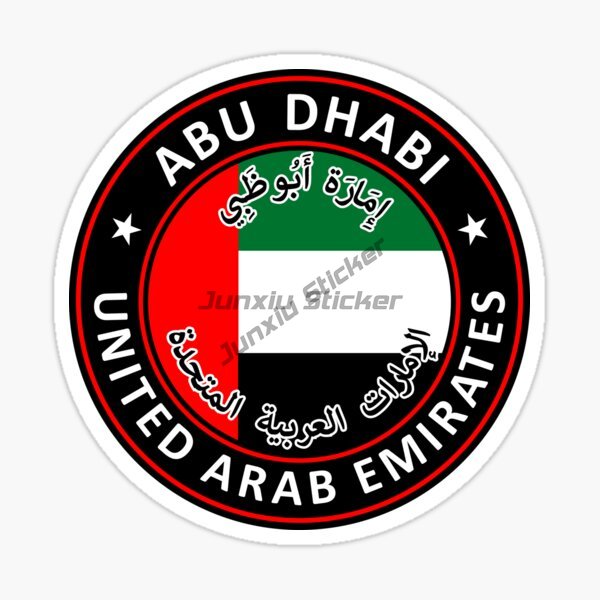 UAE ドバイ円形国旗エンブレムとバッジオートバイ車の窓デカ - Car Accessories In Dubai のレビューと価格
