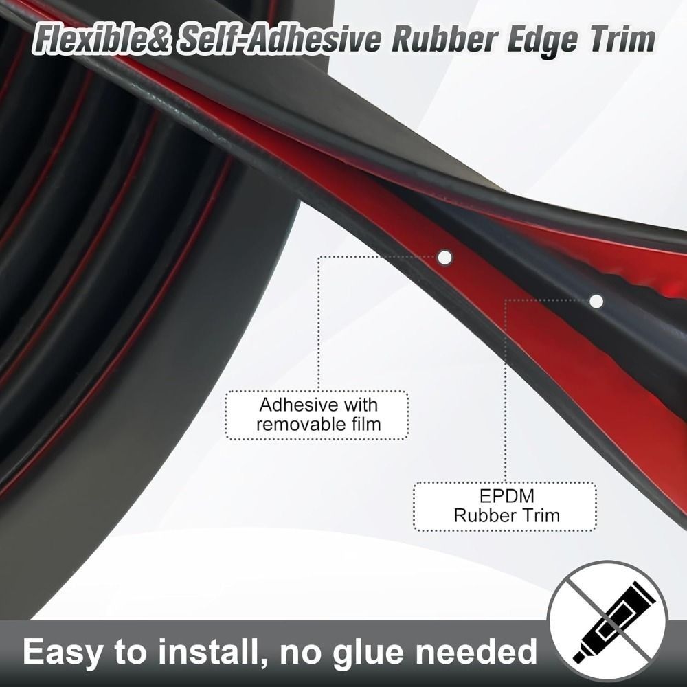 新しいU字型エッジプロテクターストリップトリム3メートルゴム - Car Door Edge Guard のレビューと価格