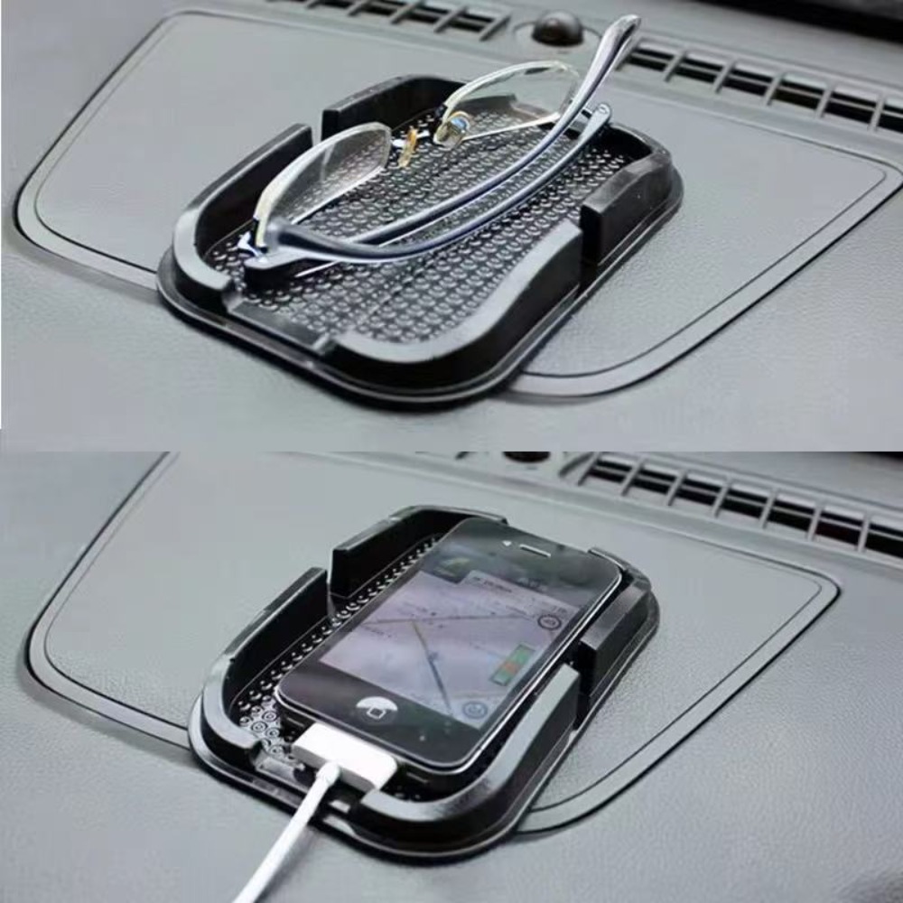 シリコン製滑り止めマット 車載ホルダー ユニバーサルデスクフ - Car Anti-Slip Dashboard Mat のレビューと価格