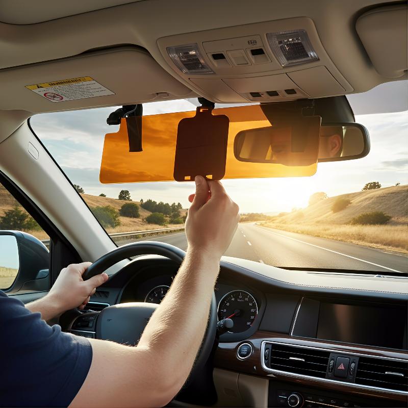 車用アンチグレアサンバイザーエクステンション 2 in 1  - Car Accessories For Night Driving のレビューと価格