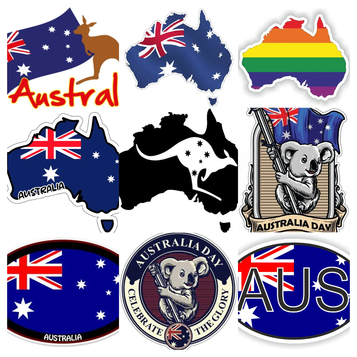 AUS オーストラリア国旗マップエンブレムクリエイティブ P - Car Accessories Australia のレビューと価格