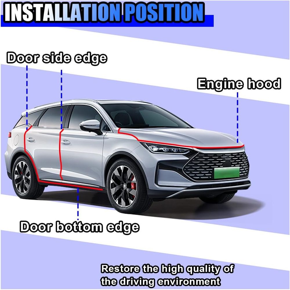 16t 車のドアエッジプロテクター、自動車トリムドアエッジガ - Car Door Edge Guard のレビューと価格