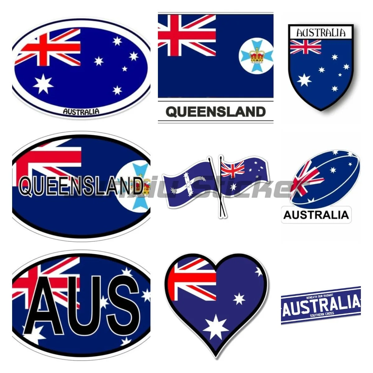 オーストラリアビニールカーステッカーラップトップカーフラグ荷 - Car Accessories Australia のレビューと価格