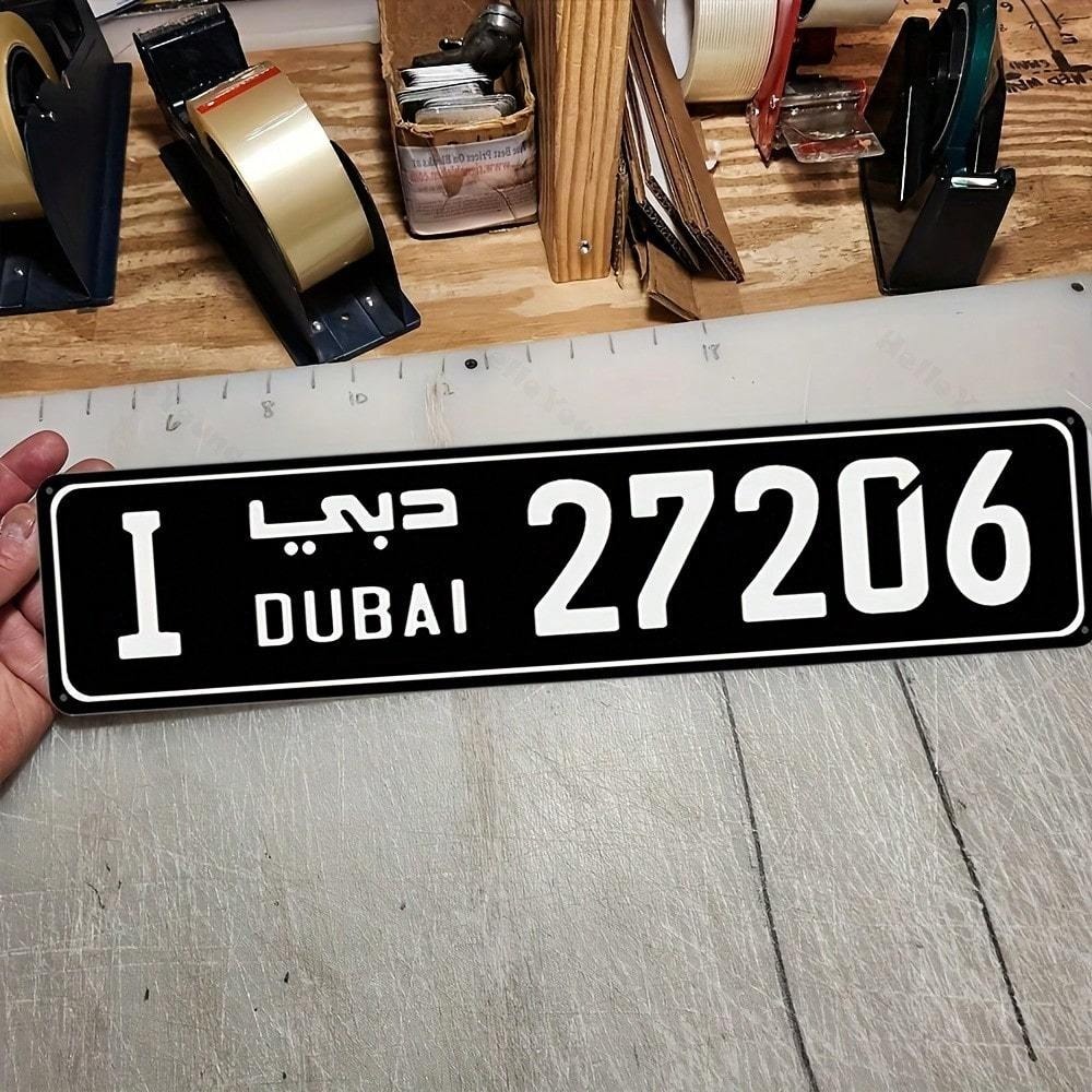 CIFBUY 1個入り装飾彫刻アルミニウム製ドバイ街路標識、 - Car Accessories In Dubai のレビューと価格