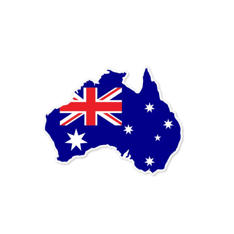 オーストラリアの地図旗クリエイティブカーステッカー、防水日焼 - Car Accessories Australia のレビューと価格