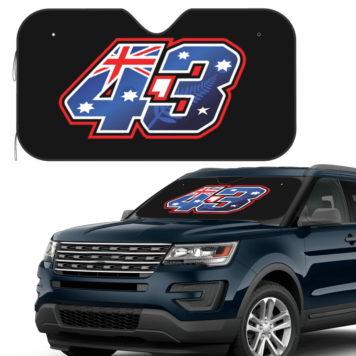 ジャックミラー番号 43 オーストラリアサンシェードフロント - Car Accessories Australia のレビューと価格