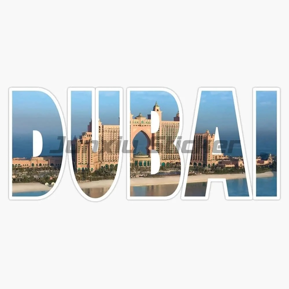 ドバイ国旗ビニールオートバイカースタイリングラップトップルー - Car Accessories In Dubai のレビューと価格