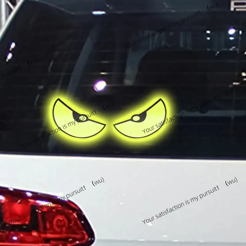車の反射ステッカー、夜間の安全運転、小悪魔、モンスターアイ反 - Car Accessories For Night Driving のレビューと価格