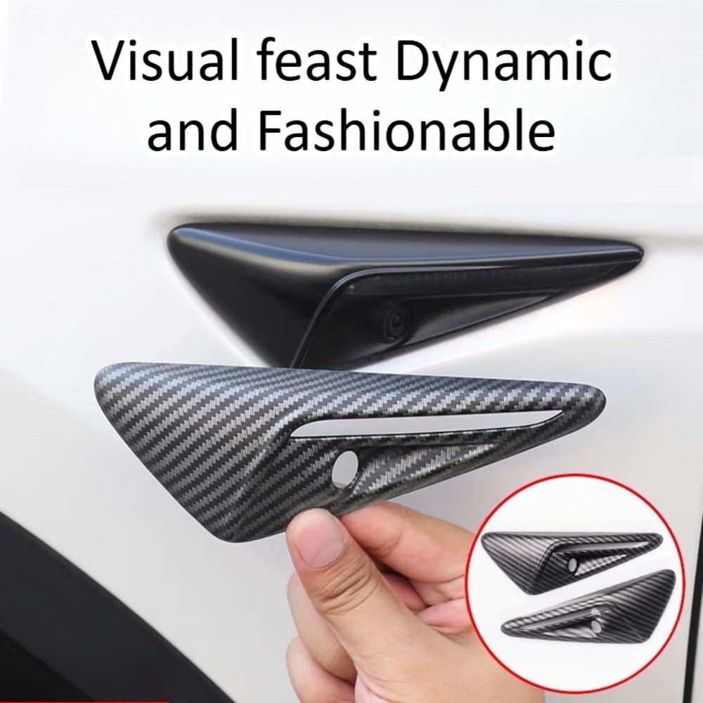 カーボンファイバーカメラカバートリムテスラモデル Y 3 S - Car Accessories Exterior のレビューと価格