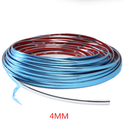 3 メートル * 4 ミリメートルクロームスタイリング成形ト - Car Door Edge Guard のレビューと価格