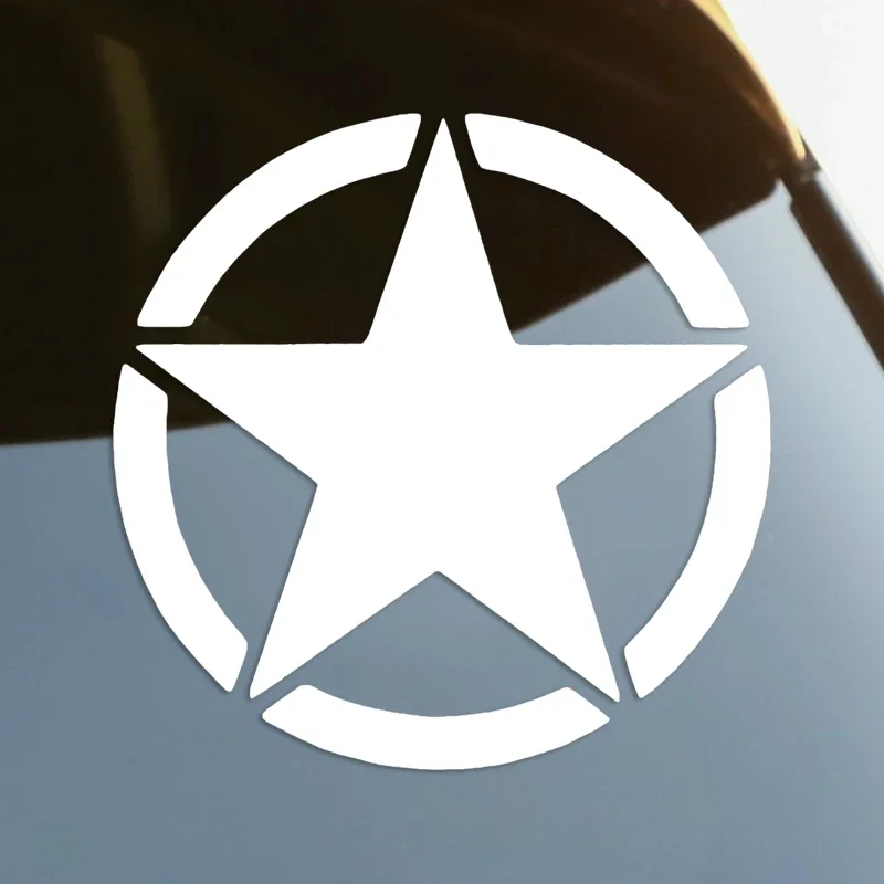 車のステッカーミリタリースターダイカットビニールデカール防水 - Car Accessories Quotes のレビューと価格