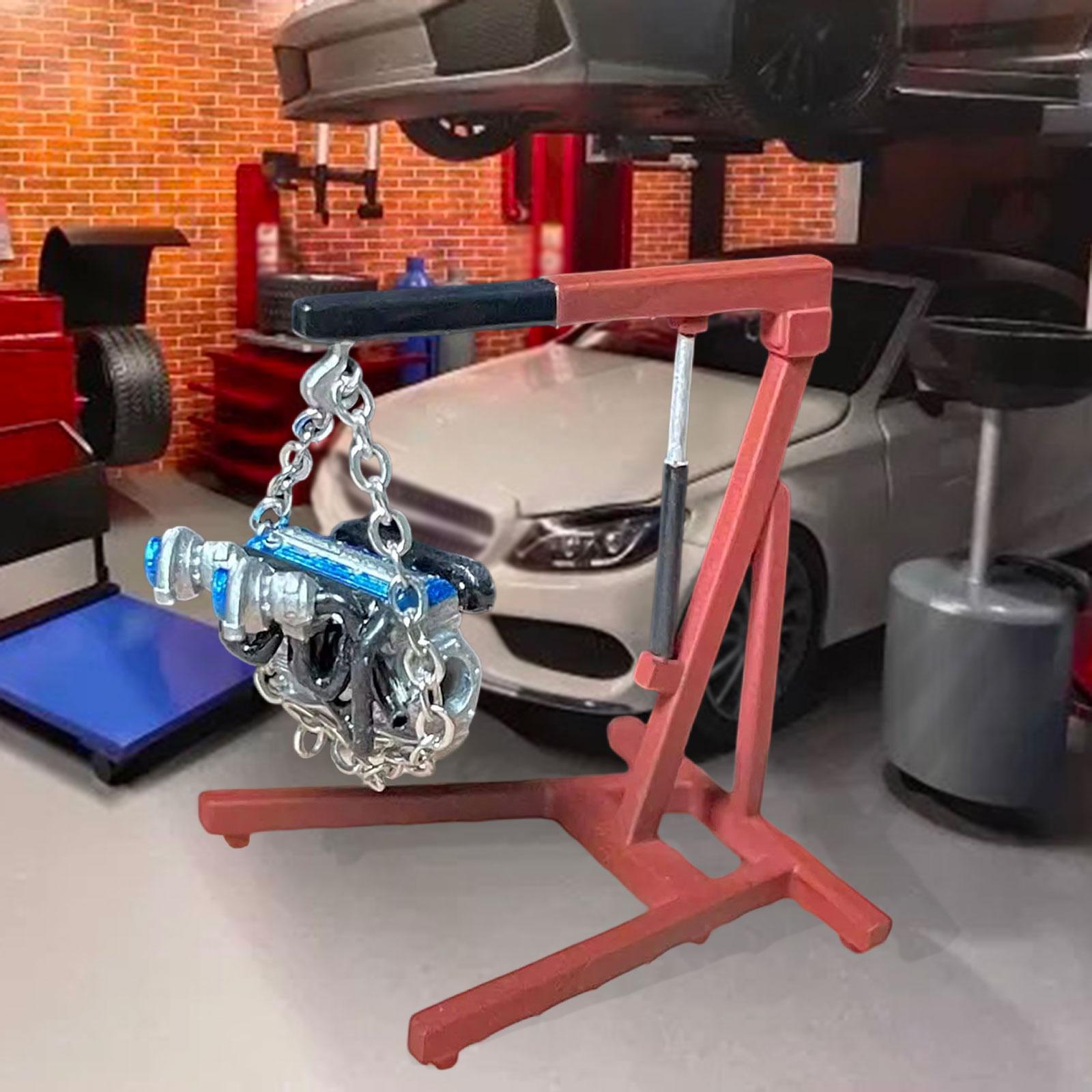 1:64 ジオラマカーエンジンクレーンモデル、ミニチュアエン - Car Accessories Workshop のレビューと価格
